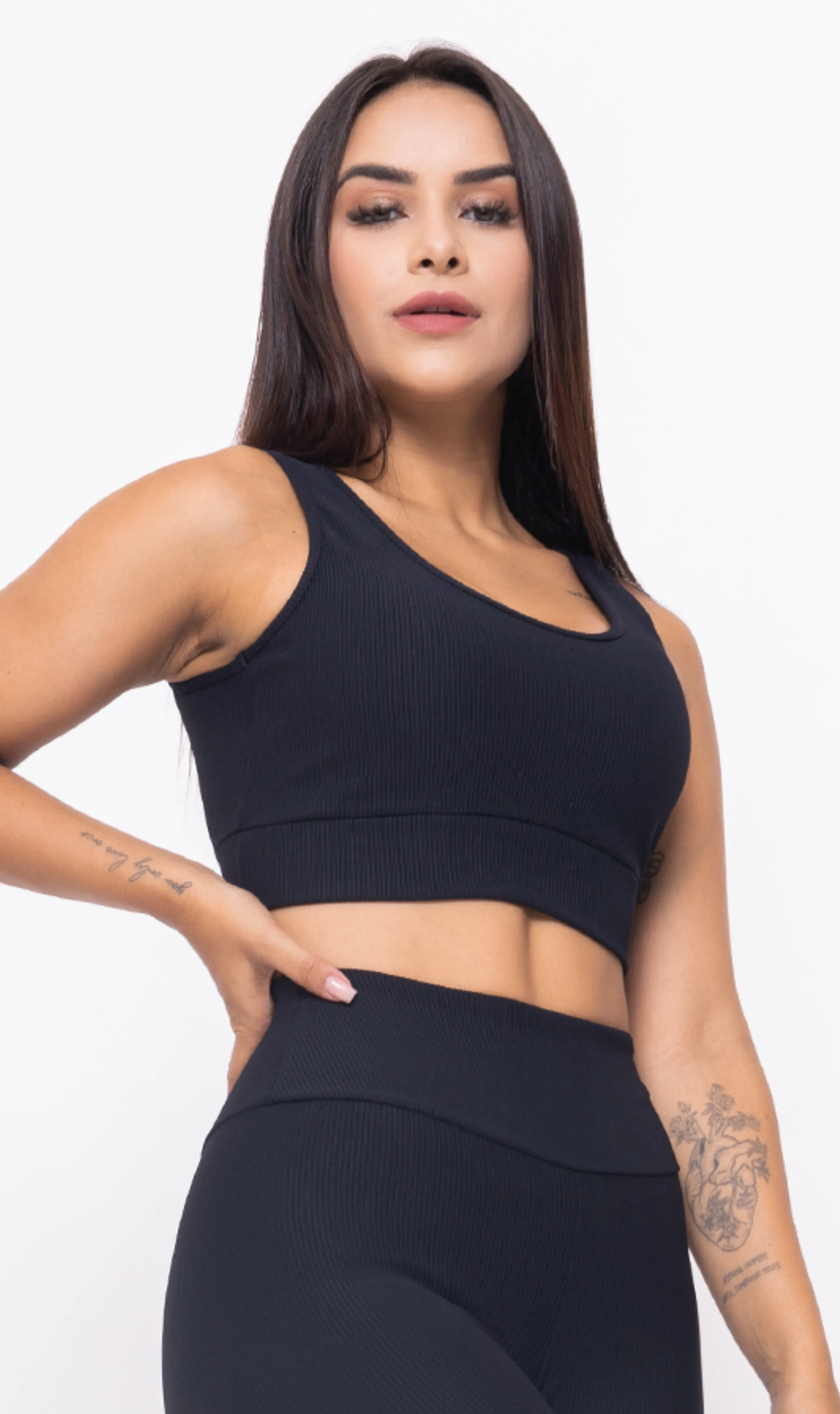 Sport Bra Aesthetic Basic Black