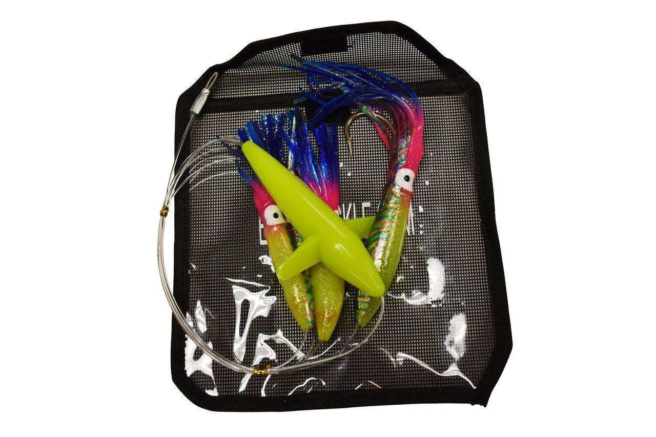 Squid Daisy Chain with Bird Teaser - Included Lure Bag