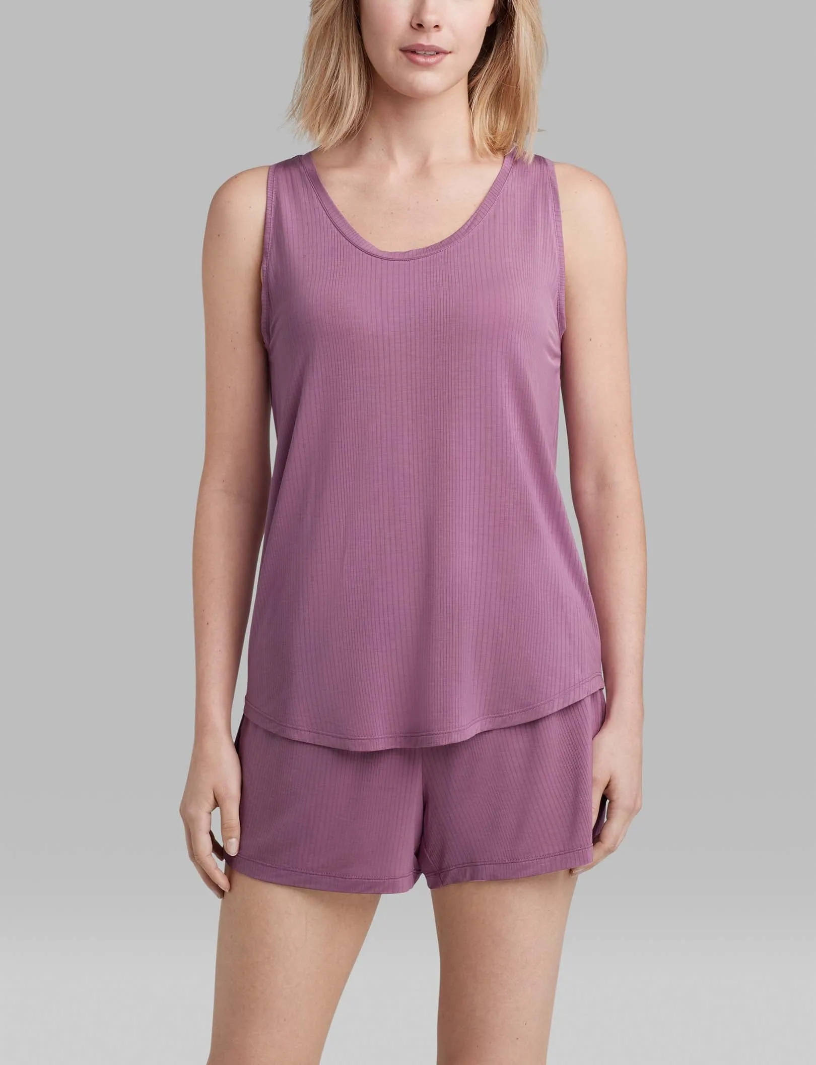 Women's Second Skin Luxe Rib Sleep Tank